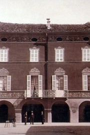Casa Barezzi in una foto d'epoca